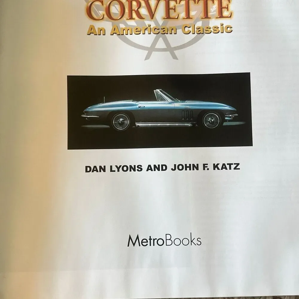 Corvette collectors book corvette an American classic